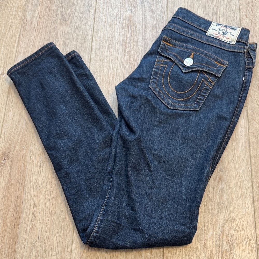 True Religion Women's Dark Blue Skinny Jeans